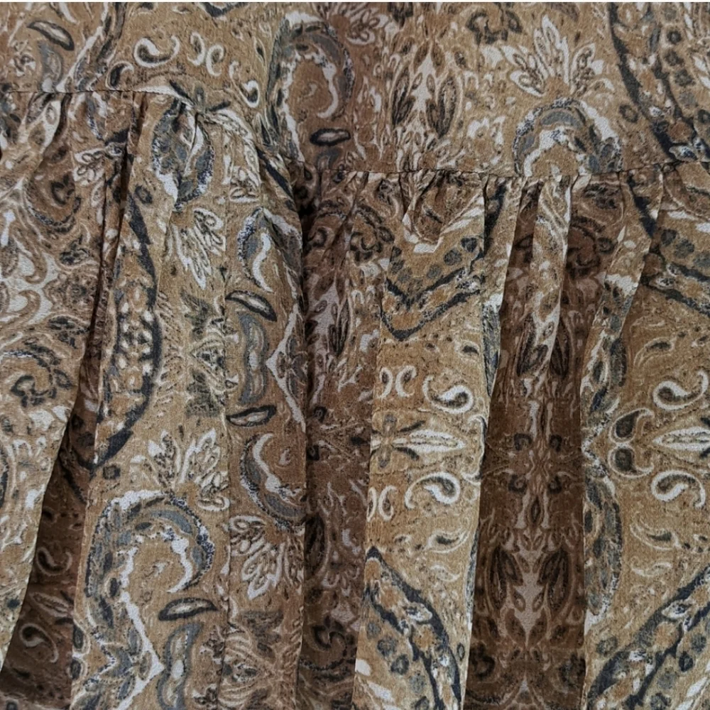 Banana Republic Factory Bohemian Chiffon Pattern Mini Skirt Size Small